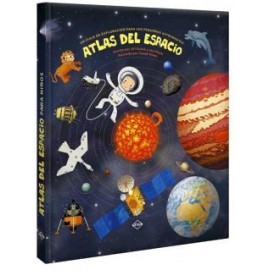 ATLAS DEL ESPACIO -PARA NIÑOS-            (EMPASTADO)-librosluna- Libros de Libros para Todos