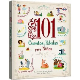 101 CUENTOS Y FABULAS PARA NIÑOS          (EMPASTADO)-librosluna- Libros de Libros para Todos