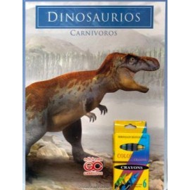 DINOSAURIOS -CARNIVOROS- (C/CRAYOLAS)-librosluna- Libros de Libros para Todos