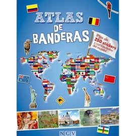 ATLAS DE BANDERAS   (C/MAS DE 250 STICKERS)-librosluna- Libros de Libros para Todos