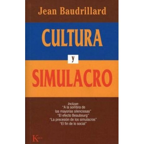 CULTURA Y SIMULACRO                                   ENSAYO-librosluna- Libros de Libros para Todos