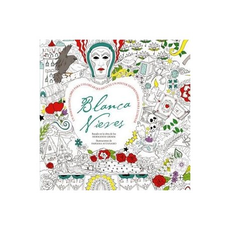 BLANCA NIEVES (LIBRO P/COLOREAR C/POSTER)-librosluna- Libros de Libros para Todos