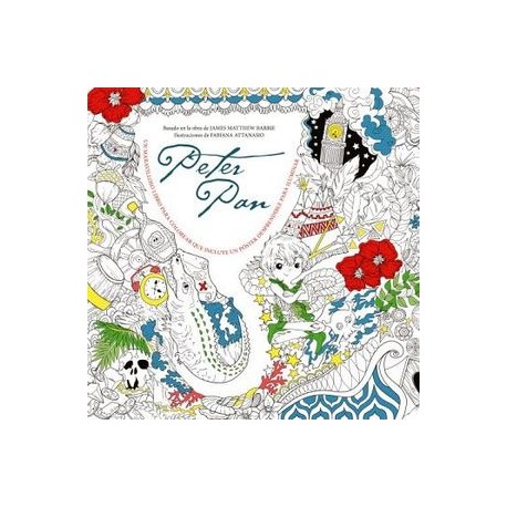 PETER PAN (LIBRO P/COLOREAR C/POSTER)-librosluna- Libros de Libros para Todos