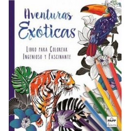 AVENTURAS EXOTICAS (LIBRO P/COLOREAR)-librosluna- Libros de Libros para Todos