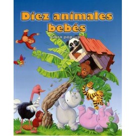 DIEZ ANIMALES BEBES -LIBRO POP-UP--librosluna- Libros de Libros para Todos