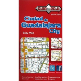 CIUDAD DE GUADALAJARA CITY EASY MAP-librosluna- Libros de Libros para Todos