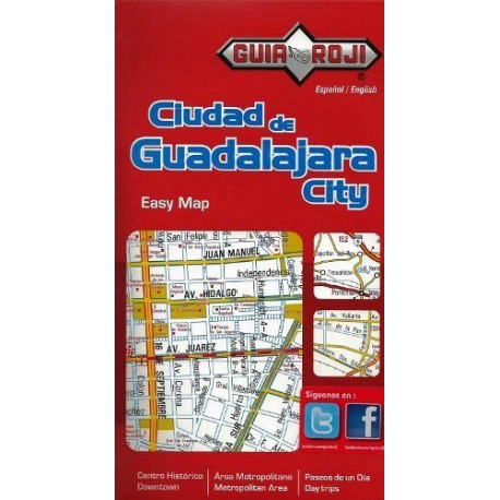 CIUDAD DE GUADALAJARA CITY EASY MAP-librosluna- Libros de Libros para Todos