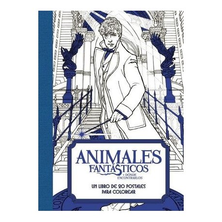 ANIMALES FANTASTICOS -UN LIBRO DE 20 POSTALES PARA COLOREAR--librosluna- Libros de Libros para Todos