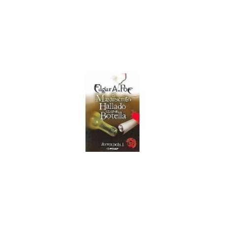 MANUSCRITO HALLADO EN UNA BOTELLA  (ANTOLOGIA I)-librosluna- Libros de Libros para Todos