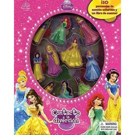 CONTACTO A LA DIVERSION -PRINCESAS- DISNEY (PERSONAJES ADHERIBLES-librosluna- Libros de Libros para Todos