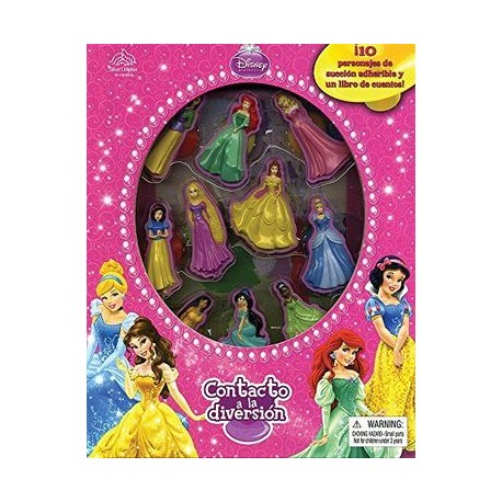 CONTACTO A LA DIVERSION -PRINCESAS- DISNEY (PERSONAJES ADHERIBLES-librosluna- Libros de Libros para Todos