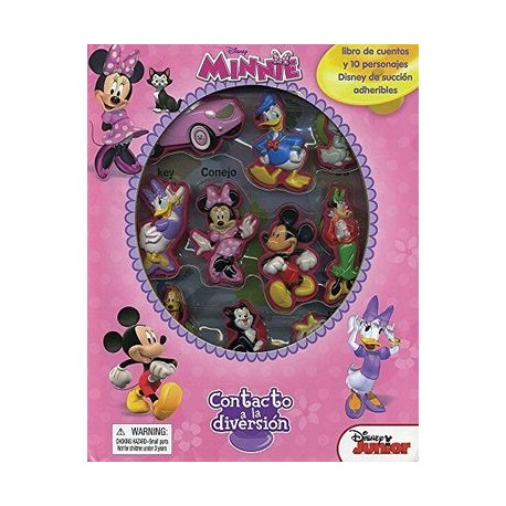 CONTACTO A LA DIVERSION -MINNIE- DISNEY JUNIOR (PERSONAJES ADHERI-librosluna- Libros de Libros para Todos