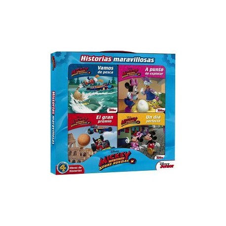 HISTORIAS MARAVILLOSAS -DISNEY JUNIOR-    (C/4 LIBROS DE CARTONE)-librosluna- Libros de Libros para Todos