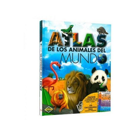 ATLAS DE LOS ANIMALES DEL MUNDO           (GF)-librosluna- Libros de Libros para Todos