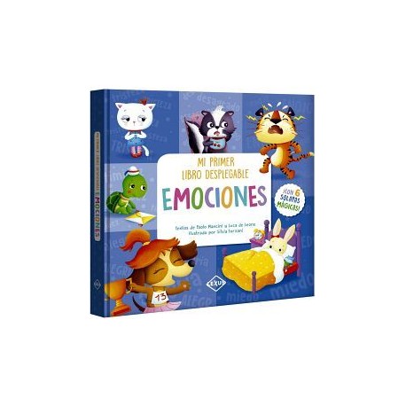 MI PRIMER LIBRO DESPLEGABLE -EMOCIONES-   (CARTONE)-librosluna- Libros de Libros para Todos