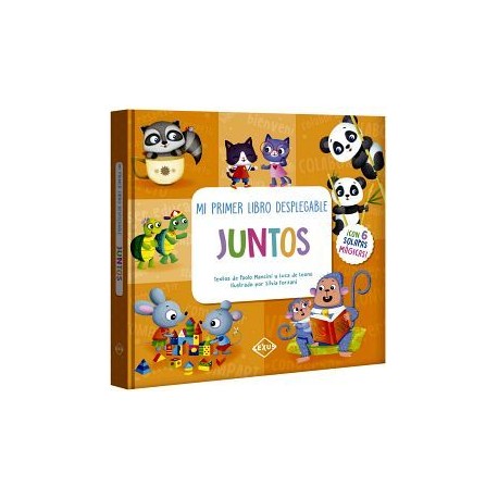 MI PRIMER LIBRO DESPLEGABLE -JUNTOS-      (CARTONE)-librosluna- Libros de Libros para Todos