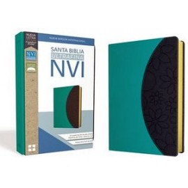 SANTA BIBLIA NVI ULTRAFINA (AQUA/GRIS)-librosluna- Libros de Libros para Todos